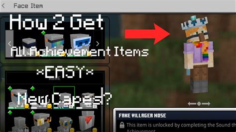 How To Get All Of The Minecraft Bedrock Achievement Items YouTube