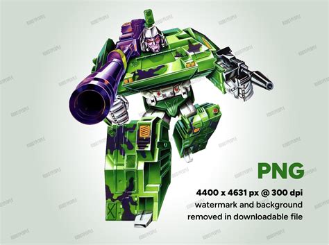 G2 Megatron PNG Transformers Box Art 300dpi Robot PNG, Instant Download - Etsy