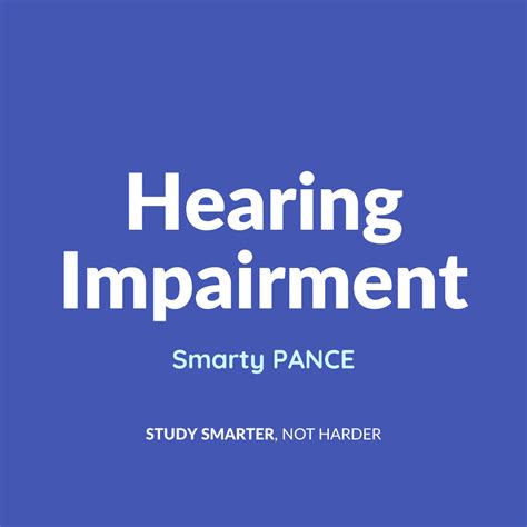 Hearing Impairment Eent Pance Content Blueprint Smarty Pance