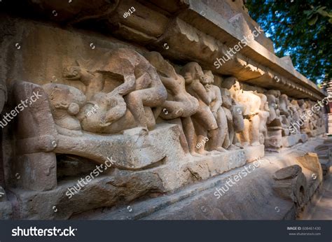 Sculptures Depicting People Having Sex On Stock Photo 608461430