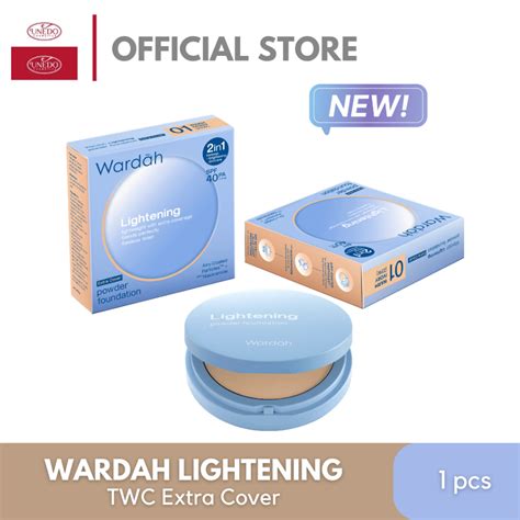 Jual Wardah Lightening Powder Foundation Extra Cover Kemasan Utuh Dan