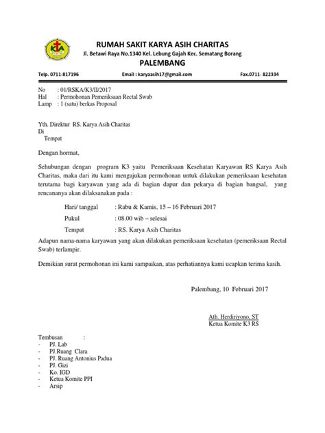 Surat Permohonan Pemeriksaan