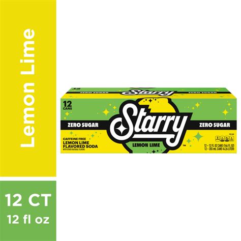 Harmons Starry Zero Sugar Lemon Lime Soda Caffeine Free Same Day