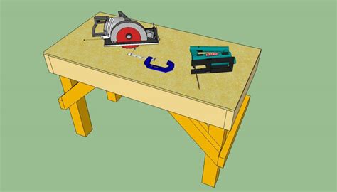 How To Build An L Shaped Roof Workbench Plans Diy Diy Workbench