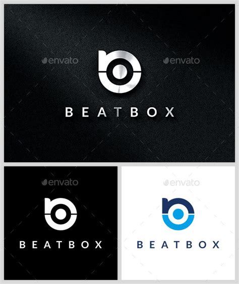 Beatbox Logo Template Logo Templates Logo Design Template Letter