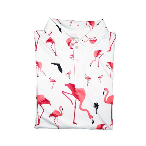 Florida Flamingo Golf Shirt 1803 Sports