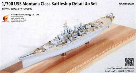 1700 Very Fire Blue Ridge Uss Montana Class Battleship Super Detail