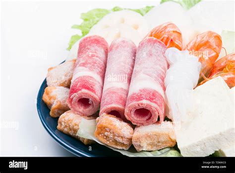 Hot Pot Platter Stock Photo Alamy