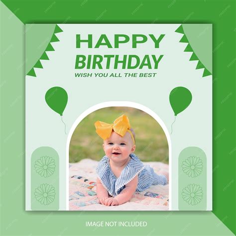 Premium Vector Psd Happy Birthday Post And Birthday Party Celebration