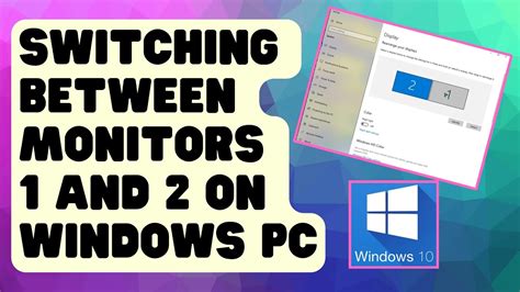 EASY STEPS Switching Between Monitors 1 And 2 On Windows PC YouTube