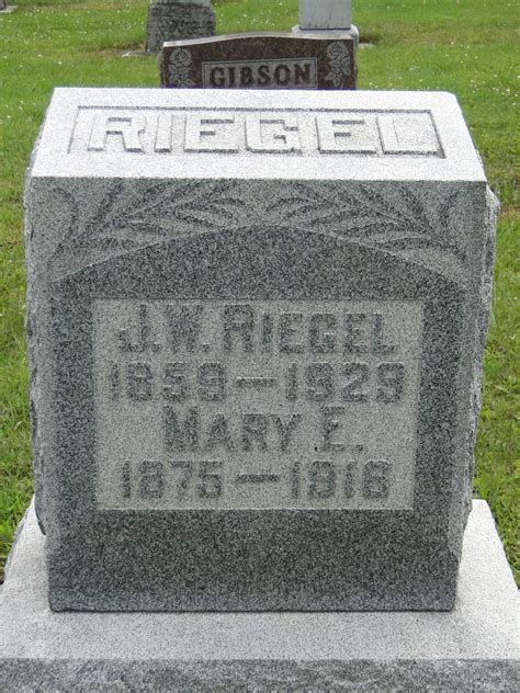 Jacob Wesley Riegel Find A Grave Gedenkplek