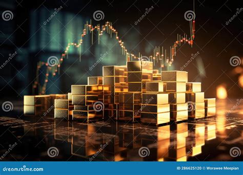 Gold Invest Stock Market Trade And Investment And Profit Concept