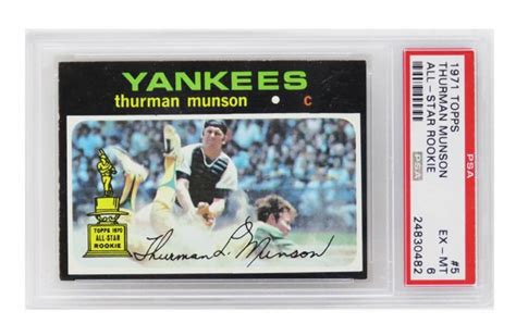 Thurman Munson New York Yankees 1971 Topps All Star Rookie Card 5