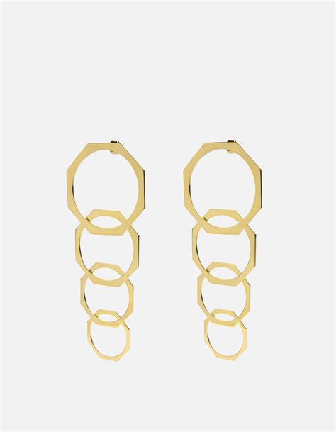 Our geometric-inspired earrings for women draw all eyes to your ears. Each octagon is set on ...