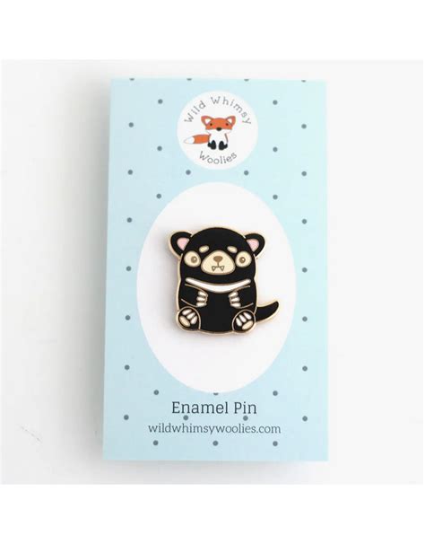 Tasmanian Devil Enamel Pin Home