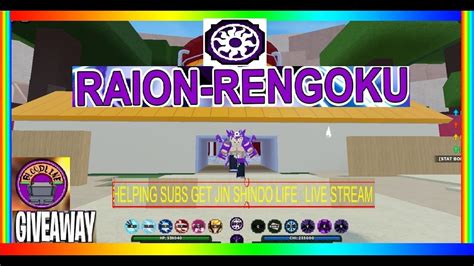 Helping Subs Get Jin Shindo Lifelive Stream Rellgames Roblox