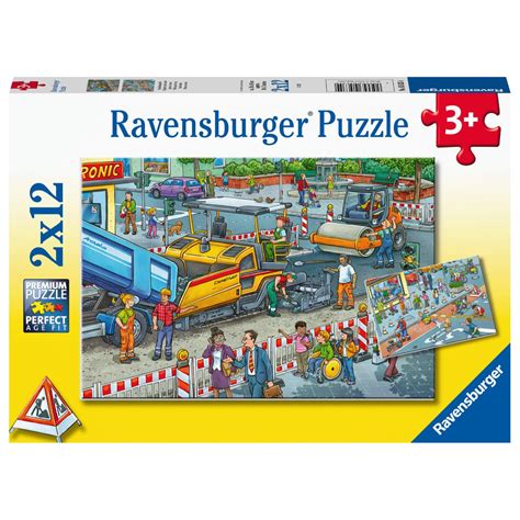 Ravensburger Puzzle 2x12 Piece Road Works Toys Casey S Toys