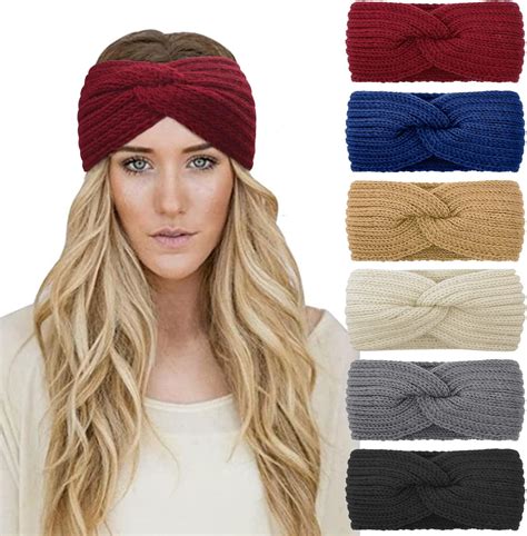 Kavya Winter Knitted Headband Women Ear Warmers Cable Knit Headbands