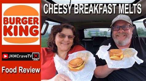 Burger King® 🍔👑 New Cheesy Breakfast Melts Sausage Bacon