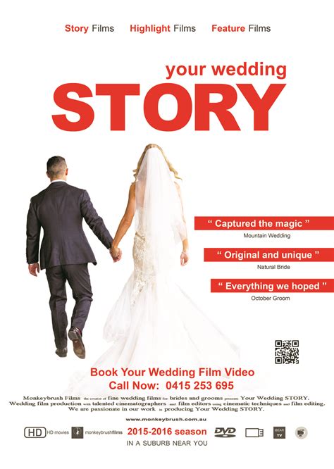 Wedding Film Poster - Your Wedding STORY • Wedding Videography Canberra ...