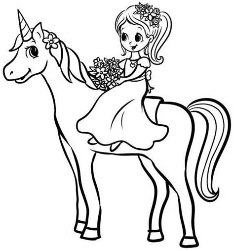 Desenhos De Princesa E Unic Rnio Para Colorir Pop Lembrancinhas