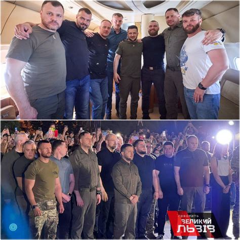 На верхнем фото азовцы находятся ещё в Турции на борту самолёта ...