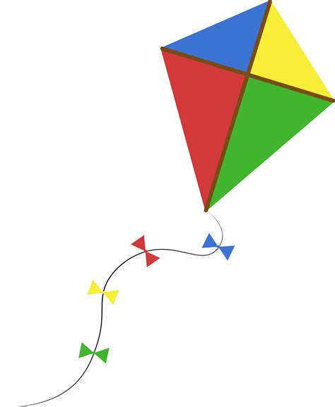 Flying Kite Illustration Vector On White Background 13778419 Vector