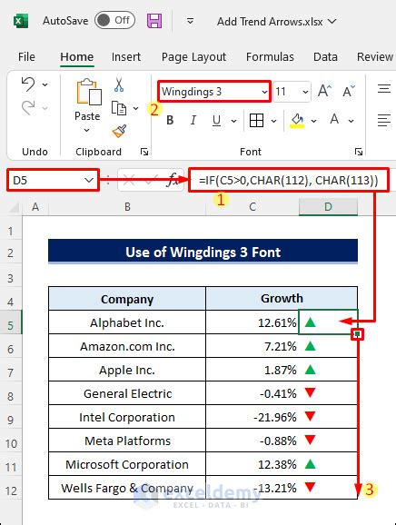 How To Add Trend Arrows In Excel 3 Methods Exceldemy