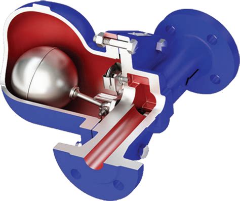 HELS Ball Float Steam Trap With Flanges Ductile Iron With Air Outlet