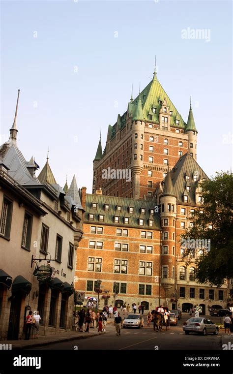 The Chateau Frontenac Hotel Quebec City Quebec Stock Photo Alamy