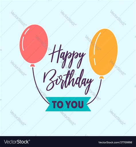 Happy birthday sticker label Royalty Free Vector Image