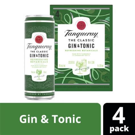 Tanqueray London Dry Gin And Tonic 4 Cans 12 Fl Oz Frys Food Stores