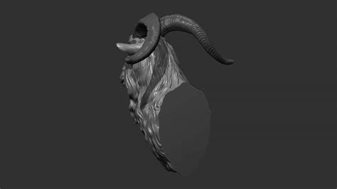 Goat Head D Print Model By Guninnik