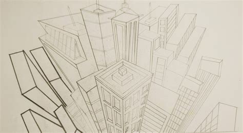 THREE POINT PERSPECTIVE DRAWING | Behance