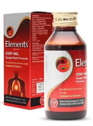 Elements Cof Nil Ayurvedic Cough Syrup Cof Nil Syrup Latest Price