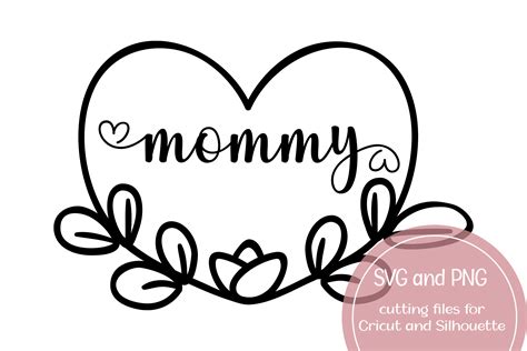 Mommy Heart Svg And Png Graphic By Magnolia Blooms · Creative Fabrica