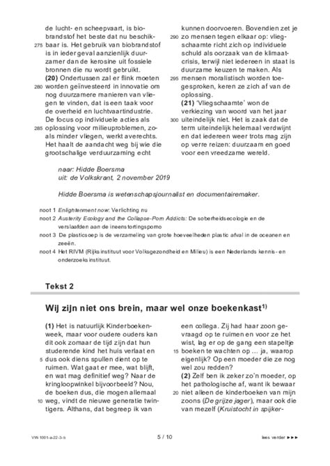 Nederlands Eindexamen Voorbereidend Wetenschappelijk Onderwijs Bijlage