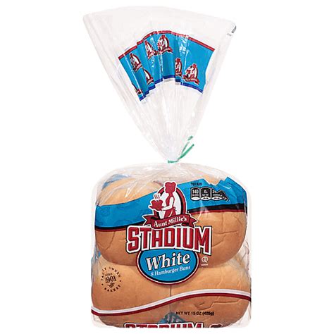 Aunt Millies Hamburger Buns White 8 Ea Buns Fairplay Foods