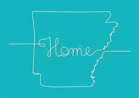 Arkansas Home Gay Pride Vector State Sign Stock Vector Illustration