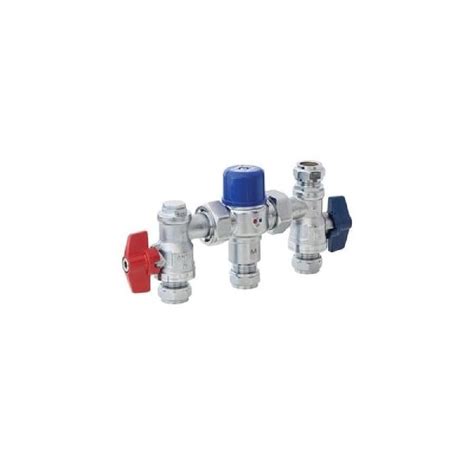 Pegler Yorkshire Peg402uax Tmv23 Thermostatic Mixing Valve With Valves 15mm Plumbing Superstore®