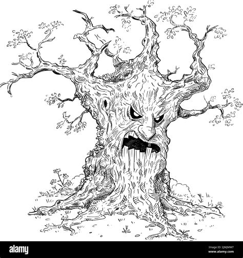 Evil Tree Drawing