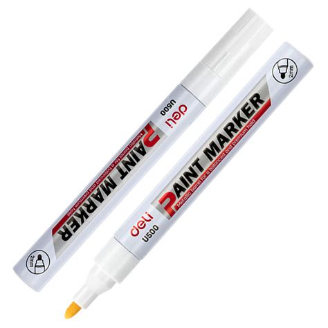 Маркер-краска PAINT, белый, 2.0 мм, Deli (арт. U500-WH) - купить оптом ...