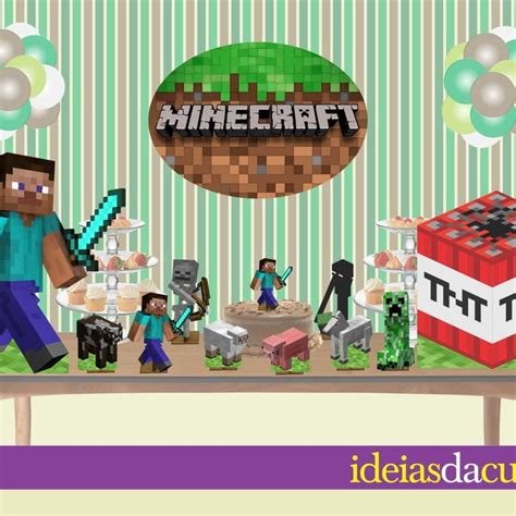 Kit Festa Decora O Completa Minecraft Ideias Da Cuca