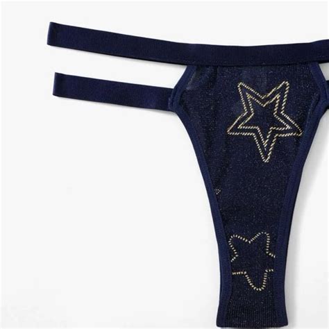 Unb Intimates Sleepwear Lot Star Pattern Mesh Lingerie Set Nwt