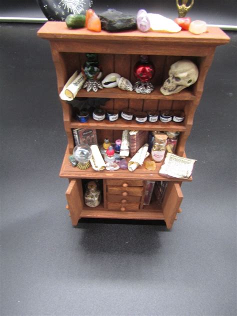 Dollhouse Witches Cupboard Miniature Witches Cabinet Witches Etsy