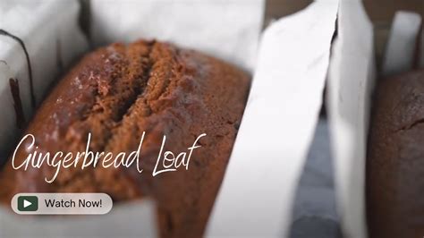 Gingerbread Loaf With Fresh Ginger Easy Recipe Youtube