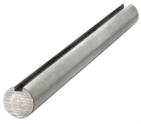 Keyshaft Carbon Steel Grade 1045 Keyed Shaft 25mm Diameter 8mm X 4mm