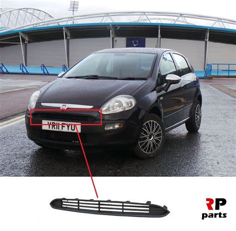 For Fiat Punto Punto Evo New Front Bumper Upper Black Grill