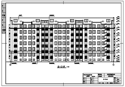 某市六层砖混结构住宅楼建筑施工cad图含计算书，毕业设计土木在线