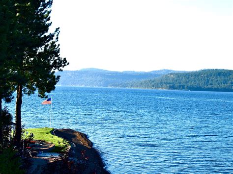 view  lake coeur dalene idaho natural landmarks coeur